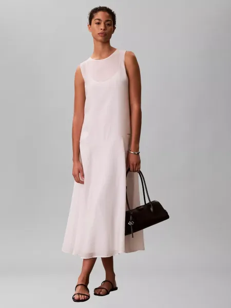 Calvin Klein Voile Maxi Dress