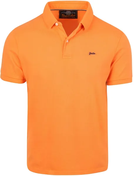 Superdry Polo Pique Classic Orange maat L