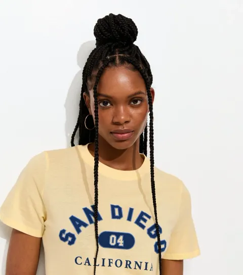 Light Yellow San Diego Print T-Shirt