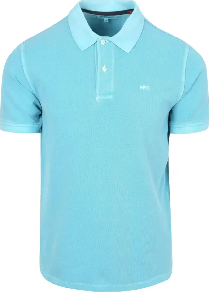 McGregor Piqué Polo Shirt Aqua Light blue Blue maat L