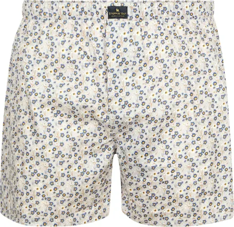 Steppin' Out Boxershort Flower Blue Grey Multicolour maat L