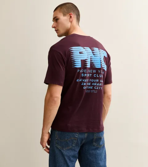Brown PNC Print T-Shirt