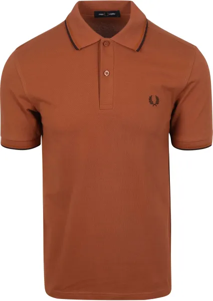 Fred Perry M3600 Polo Shirt Brique Y39 Orange Brown maat L