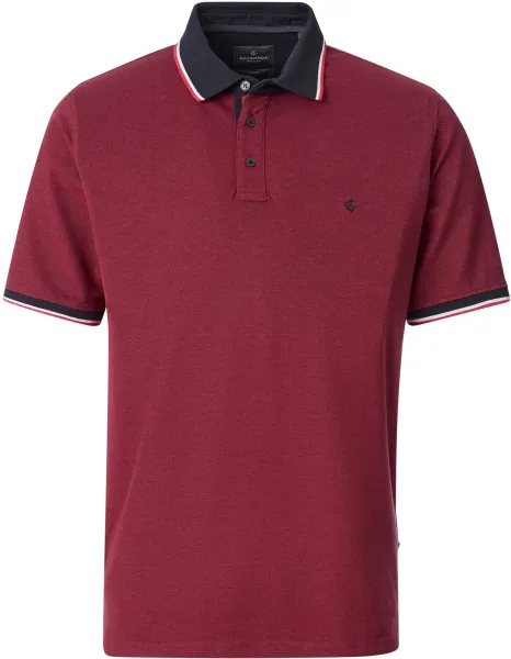 CASAMODA Polo Shirt Piqué Contrast Red maat 3XL