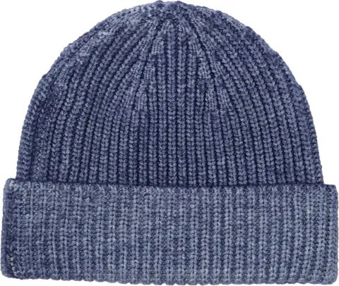 Profuomo Beanie Wool Dark Blue Dark Blue