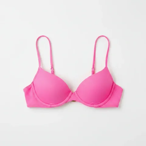 Frankies Bikinis Maggie Underwire Glitter Bikini Top in Cosmos