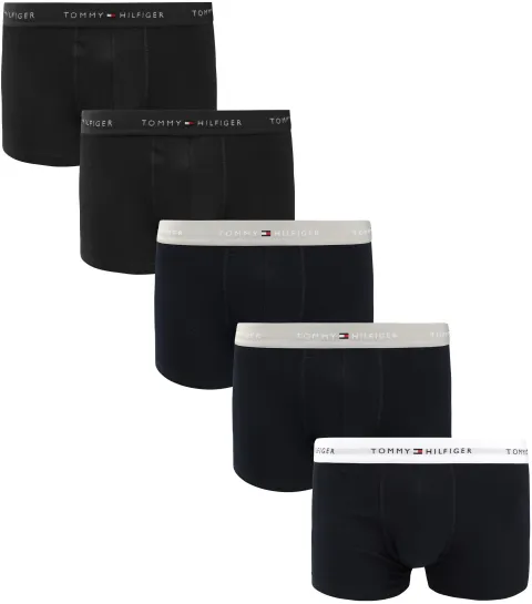 Tommy Hilfiger Boxer Trunk 5-Pack Black maat XXL