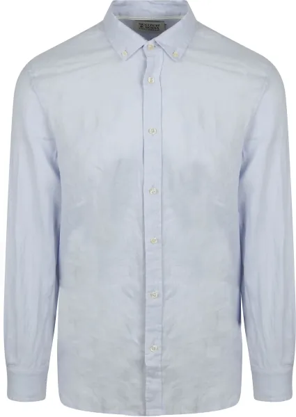 Scotch and Soda Linen Shirt Light Blue Light blue maat L