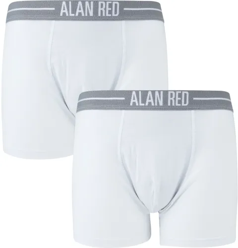 Alan Red Boxer Shorts 2-Pack White maat L