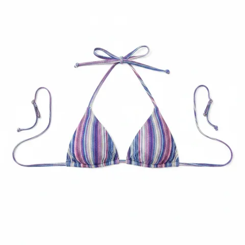 Frankies Bikinis x Hailee Steinfeld Stardust Halter Neck Lurex Bikini Top