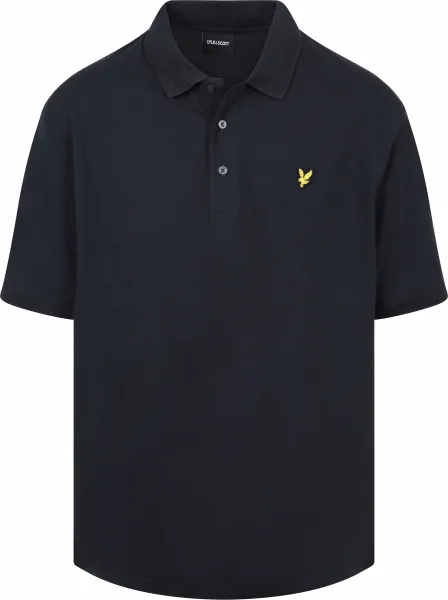 Lyle and Scott Plussize Polo Navy Blue Dark Blue maat 3XL