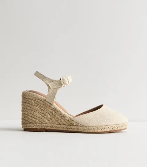 Off White Espadrille Wedges