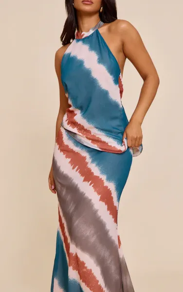 Petite Printed Maxi Skirt
