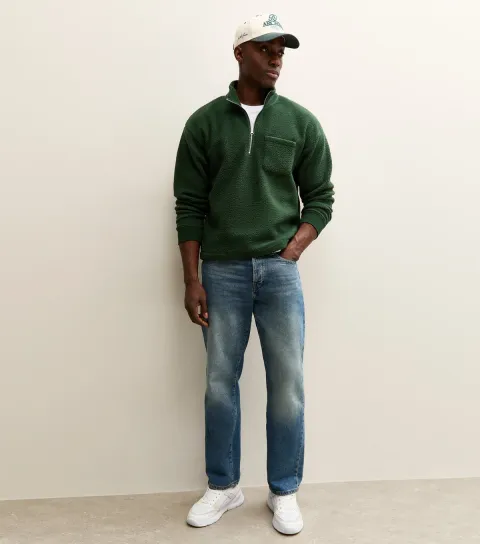 Dark Green High Neck Sweatshirt
