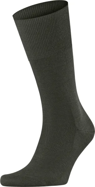 Falke Airport Sock Wool Blend 7155 Dark Dark Green Green size 39-40