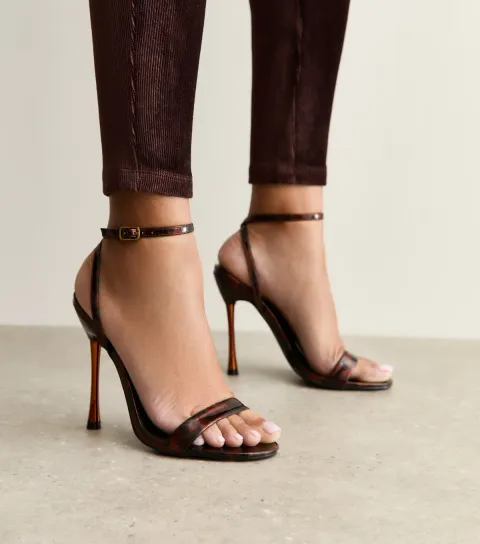 Brown Soho Tortoise Shell Stiletto Court Shoes