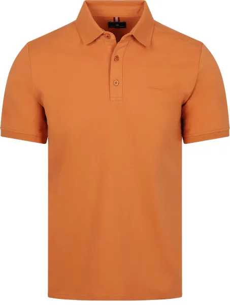 State of Art Polo Shirt Piqué Mango Orange maat L