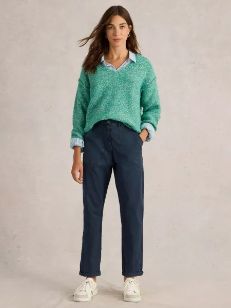 White Stuff Twister Organic Cotton Rich Chino Trousers