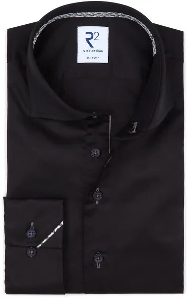R2 Shirt Twill Black size 36
