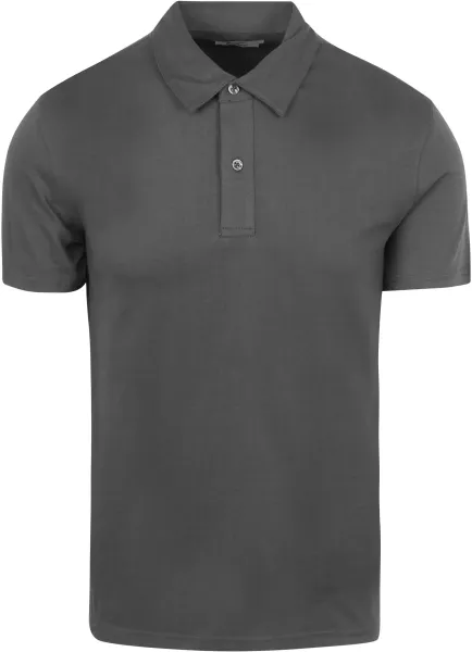 King Essentials The James Polo Shirt Anthracite Dark Grey Grey maat L