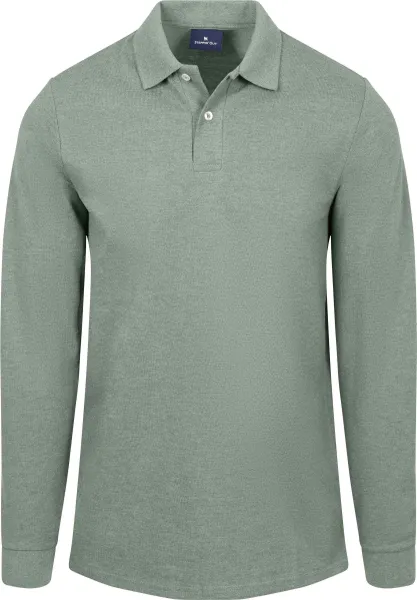 Steppin' Out Longsleeve Polo Piqué Classic Green maat 3XL