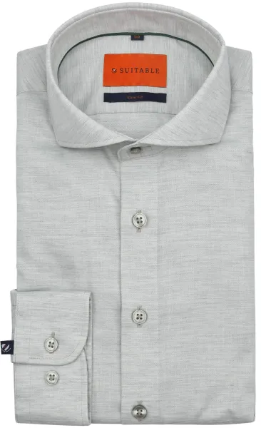 Suitable Melange Shirt Light Green size 38