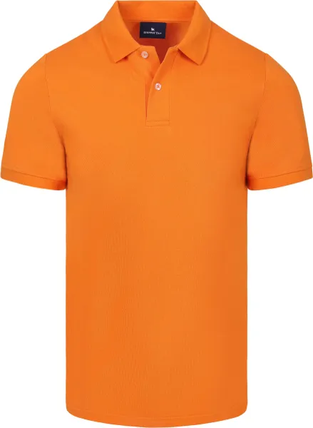Steppin' Out Polo Piqué Orange maat 3XL
