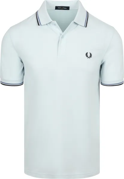 Fred Perry Polo Twin Tipped M3600 96A Light blue Blue maat L