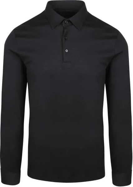 Desoto Longsleeve Poloshirt Essential Black maat 3XL