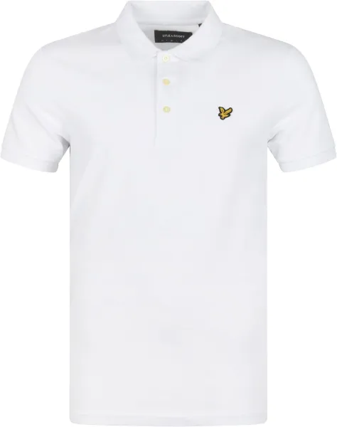 Lyle and Scott Polo White maat L