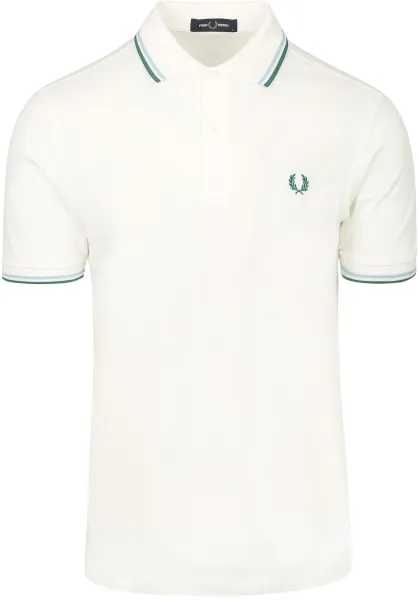 Fred Perry Polo Twin Tipped M3600 Z52 White maat L