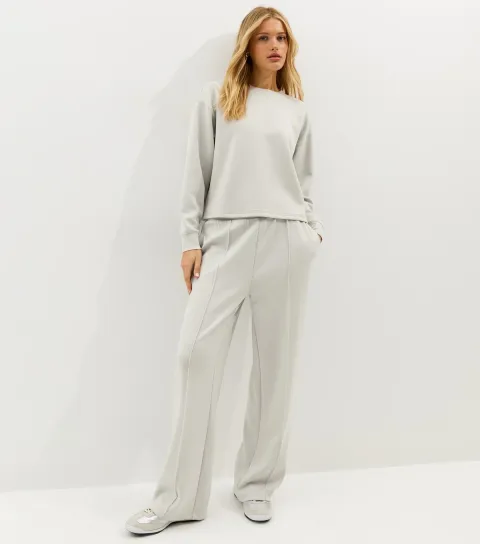 Premium Light Grey Jersey Joggers