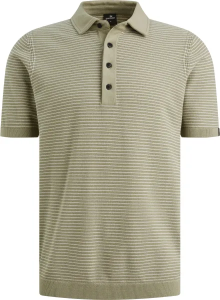 Vanguard Knitted Polo Shirt Stripes Green maat 3XL