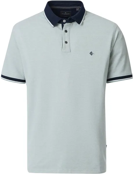 CASAMODA Polo Shirt Piqué Contrast Light Green maat 3XL