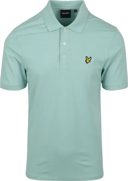 Lyle and Scott Polo Shirt Future Light Light blue Blue maat L