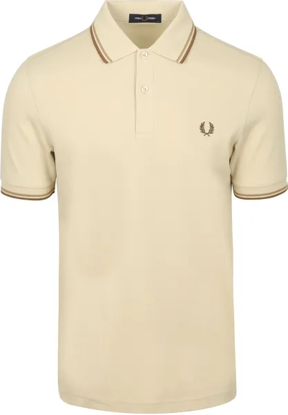 Fred Perry Polo Twin Tipped M3600 Beige maat L