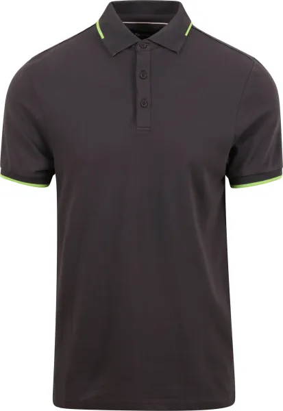 Suitable Fluo B Polo Shirt Anthracite Dark Grey Grey maat L