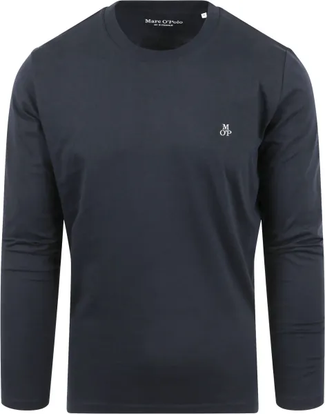 Marc O'Polo Long Sleeve T-Shirt Navy Blue Dark Blue maat 3XL