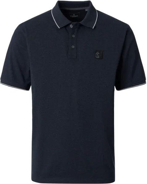 CASAMODA Polo Shirt Jersey Tipping Navy Blue Dark Blue maat 3XL
