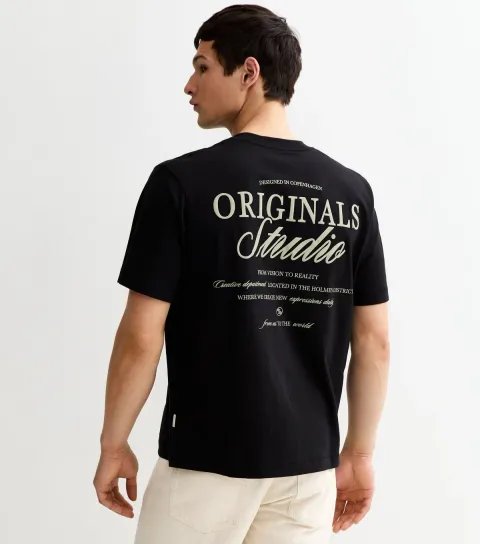 Black Relaxed Originals Studio Logo T-Shirt