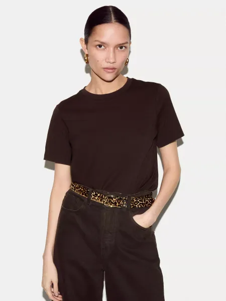 Jigsaw Crew Neck Supima Cotton Crew Neck T-Shirt