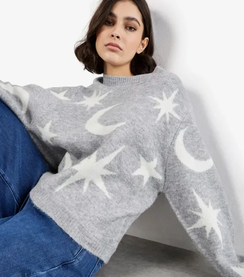 Light Grey Constellation Jumper