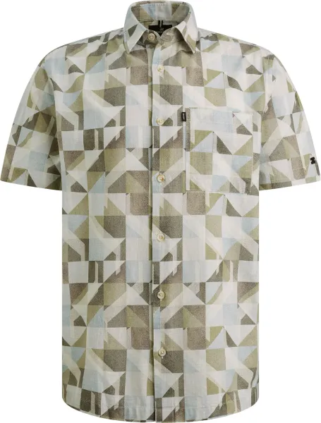 Vanguard Short Sleeve Shirt Print Green Multicolour maat L
