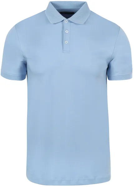 Suitable Liquid Polo Shirt Light Light blue Blue maat 3XL