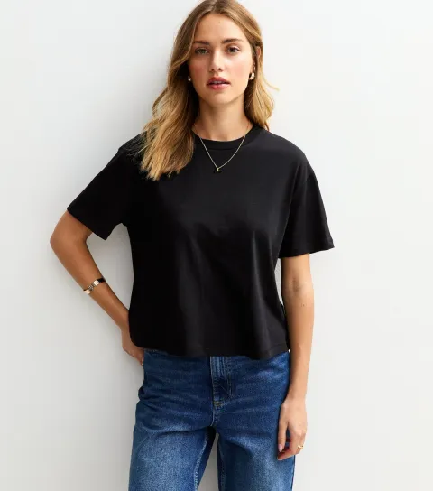 Black Boxy Fit T-Shirt
