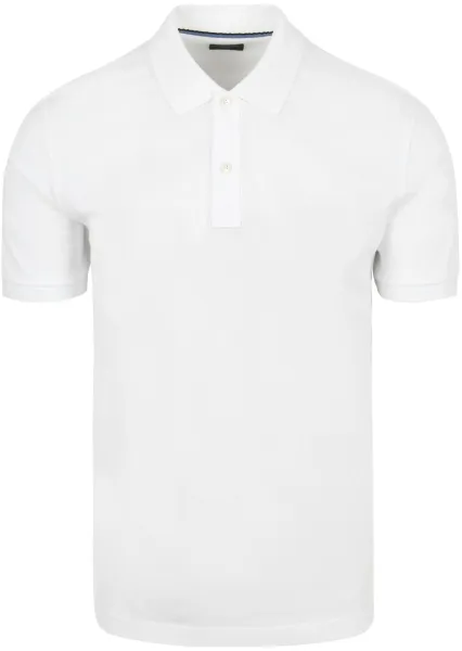 OLYMP Polo Shirt Piqué White maat 3XL