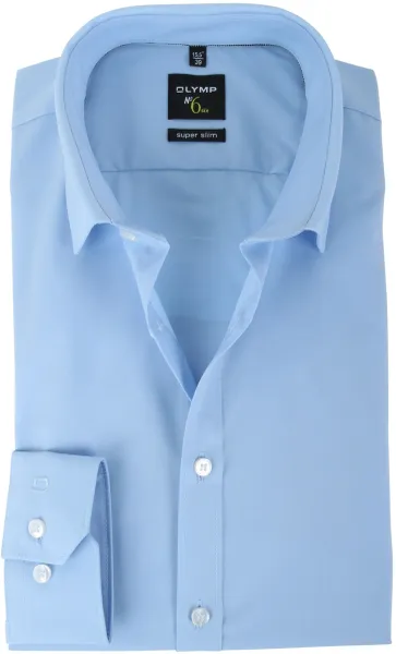 OLYMP No'6 six Skinny Fit Shirt Light blue Blue size 36