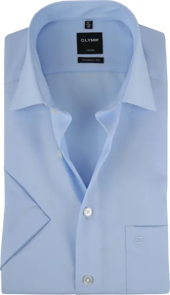 OLYMP Shirt Luxor Light blue Blue size 37