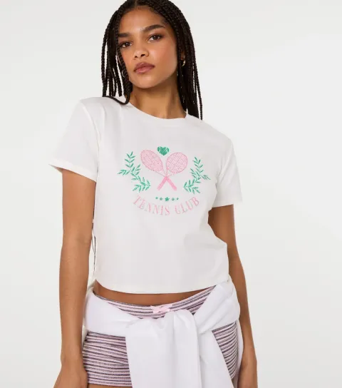 White Tennis Club T-Shirt