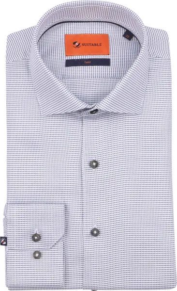 Suitable Shirt Print Hook Blue Green size 38